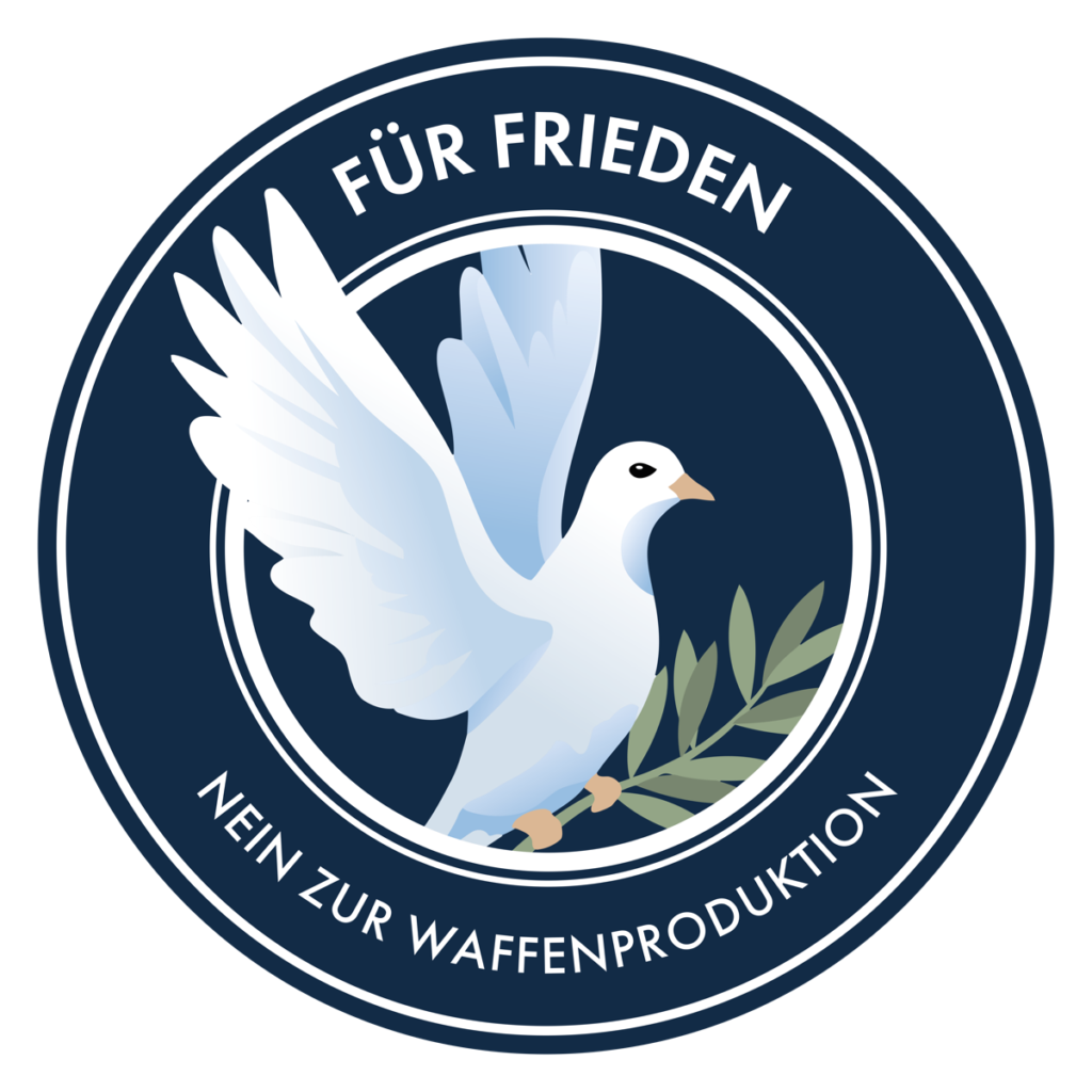 Heron Friedenssiegel | Für Frieden - Nein zur Waffenproduktion